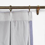 Polyester Cotton Drapery With Blackout Lining Pinch Pleat Curtain Kantee