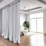Hanging Rod Room Divider Curtain Kit for Any Space