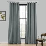 LIZ 4-in-1 Header Type Polyester Linen Curtain Drapery Custom