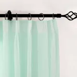 CUSTOM Scandina Mint Indoor Outdoor Sheer Curtain Voile Drapery