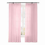 CUSTOM Scandina Pink Indoor Outdoor Sheer Curtain Voile Drapery