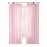 CUSTOM Scandina Pink Indoor Outdoor Sheer Curtain Voile Drapery