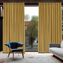 CUSTOM Capri Gold Blackout Curtains with Liner