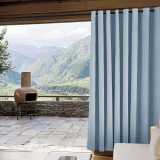 CUSTOM Edoardo Sky Blue Outdoor Curtain