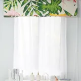 Print Polyester Roman Shade In Yellow