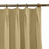 Polyester Cotton Drapery With Blackout Lining Pinch Pleat Curtain Kantee
