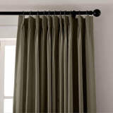 Pinch Pleat Extra Long Drapes Blackout Loft Farmhouse Curtains GRAPE