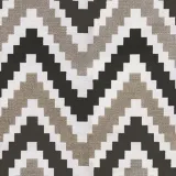 Chevon Zigzag Print Polyester Cotton Curtain ADA