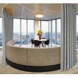 Polyester Cotton Drapery With Blackout Lining Pinch Pleat Curtain Kantee
