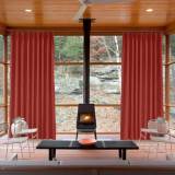 Polyester Cotton Drapery With Blackout Lining Pinch Pleat Curtain Kantee