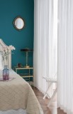 Fireproof Flame Retardant Sheer White Curtain REGAL