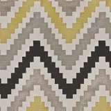 Chevon Zigzag Print Polyester Cotton Curtain ADA