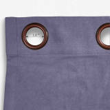 Antique Bronze Grommet Polyester Cotton Drapery With Blackout Lining Thermal Curtain Kantee