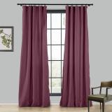 LIZ 4-in-1 Header Type Polyester Linen Curtain Drapery Custom