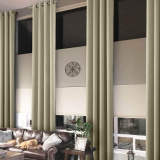 Extra Long Loft Drapes Thermal Insulated Blackout Antique Bronze Grommet Curtain Heavy Weight GRAPE