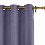 Antique Bronze Grommet Polyester Cotton Drapery With Blackout Lining Thermal Curtain Kantee