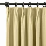 Pinch Pleat Room Darkening Blackout Curtain with Liner Capri