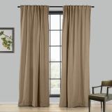 LIZ 4-in-1 Header Type Polyester Linen Curtain Drapery Custom
