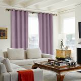 CUSTOM Kante Lavender Polyester Cotton Drapery With Lining Curtains