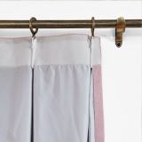 CUSTOM Kante Light Lavender Polyester Cotton Drapery With Lining Curtains