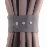 Set of 2 Curtain TieBack Holdback Each with Snap Polyester Blackout