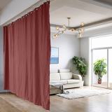 Ceiling Track Room Divider Flame Retardant Fireproof Curtain Kit for Any Space