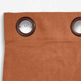 Antique Bronze Grommet Polyester Cotton Drapery With Blackout Lining Thermal Curtain Kantee