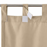 EDITH Outdoor Curtain Waterproof Rustproof Fading Resistant Drapery Patio Curtains