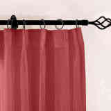 CUSTOM Scandina Burgundy Indoor Outdoor Sheer Curtain Voile Drapery