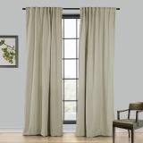 LIZ 4-in-1 Header Type Polyester Linen Curtain Drapery Custom