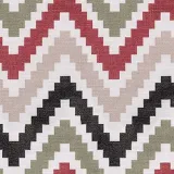 Chevon Zigzag Print Polyester Cotton Curtain ADA