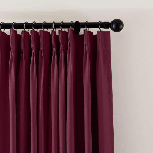Pinch Pleat Extra Long Drapes Blackout Loft Farmhouse Curtains GRAPE