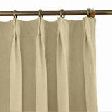 Polyester Cotton Drapery With Blackout Lining Pinch Pleat Curtain Kantee