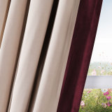 ADAH Velvet Curtain Drapery with Color Border Custom Sold Per Pair