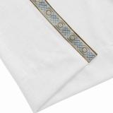 AMARA Polyester Linen Curtain Drapery With Decorative Trim Custom Sold Per Pair