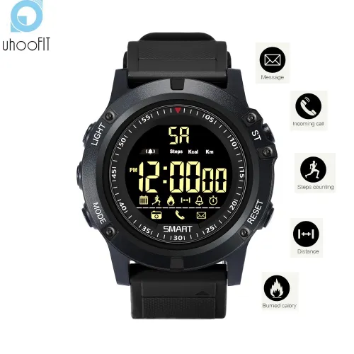 Uhoofit Fitness Tracker Digital Sports Bluetooth Smart Watch Pedometer Call Message Reminder Smartwatch Men Boys for IOS Android