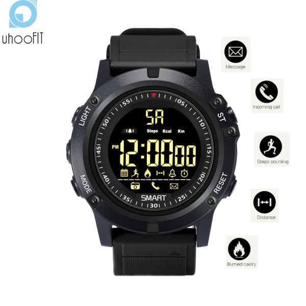 Uhoofit Fitness Tracker Digital Sports Bluetooth Smart Watch Pedometer Call Message Reminder Smartwatch Men Boys for IOS Android