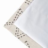 Geometric Print Polyester Linen Curtain Drapery BAOBEI