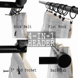 Kids Print Polyester Linen Curtain Drapery FINN