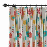 Animals Print Polyester Linen Curtain Drapery HARRY