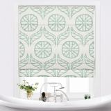 CASHMERE Nature Print Polyester Linen Roman Shade