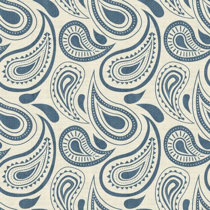 Paisleys Print Polyester Linen Curtain Drapery DMAIOSH