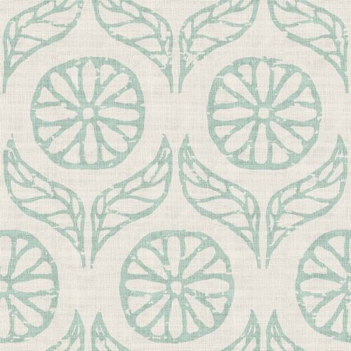 Nature Print Polyester Linen Curtain Drapery CASHMERE