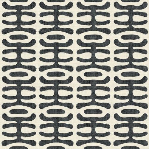 Abstract Print Polyester Linen Curtain Drapery GRAPE