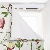 CORA Botanical Flower Print Polyester Cotton Roman Shade
