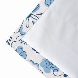 Floral Print Polyester Linen Curtain Drapery WILLIAM