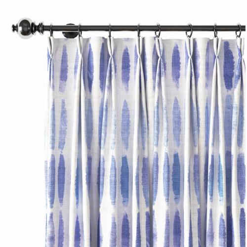Abstract Print Polyester Linen Curtain Drapery GRANVILLE