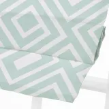 ATELIER Geometric Print Polyester Linen Roman Shade