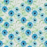 Floral Print Polyester Linen Curtain Drapery BENJIMAN