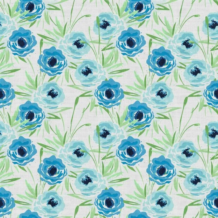 Floral Print Polyester Linen Curtain Drapery BENJIMAN